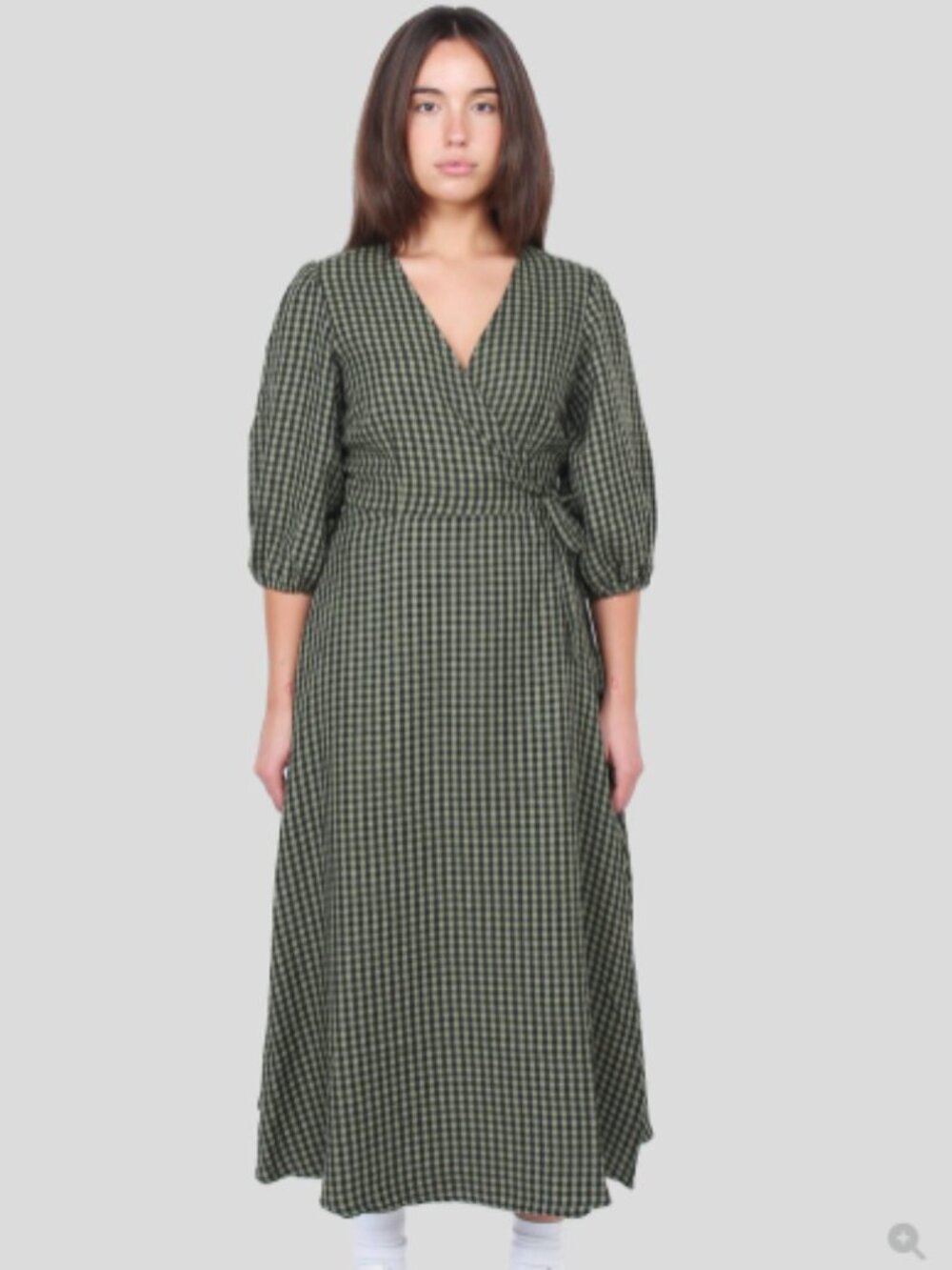 Minimum Elmina Gingham Midi Dress - Picture 2 of 11